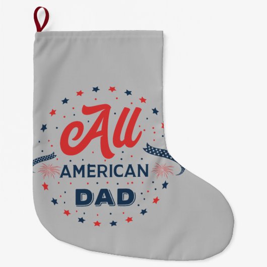 All American Vater Abzeichen Großer Weihnachtsstrumpf (Vorderseite)