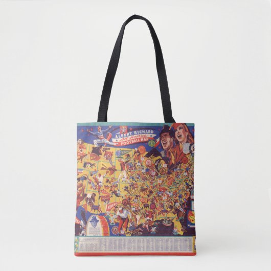 All-Amerikanische Vintage Fußball-Karte Tasche (Vorderseite)