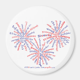 All-Amerikanischer Feuerwerks-Magnet Magnet