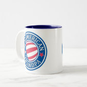 All-Amerikanischer Großvater Zweifarbige Tasse (Vorderseite Links)