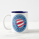 All-Amerikanischer Großvater Zweifarbige Tasse (Links)