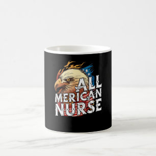 All Amerikanischer Krankenpfleger 4. Juli Tag Adle Kaffeetasse
