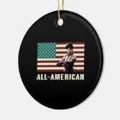 All-Amerikanischer Schweißer Keramik Ornament (Links)