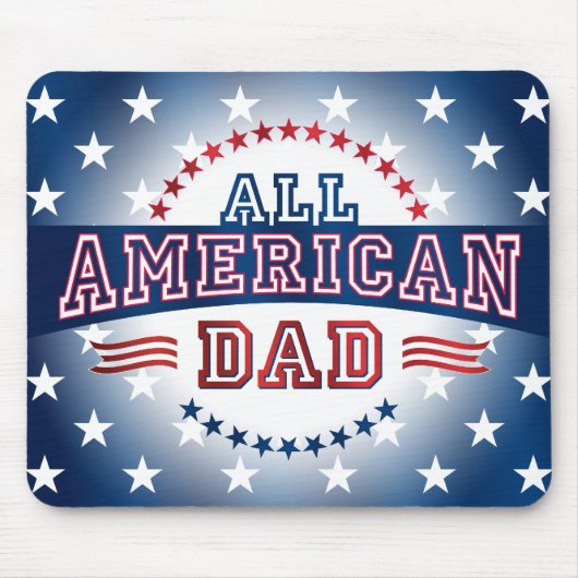 All-Amerikanischer Vater Mousepad (Vorne)