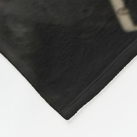 All-Amerikanisches schwarzes Labrador retriever Fleecedecke (Ecke)