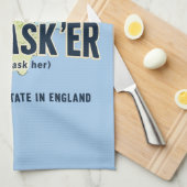 A'll Asker – Großartigster Staat Yorkshires Geschirrtuch (Viertel Falte)