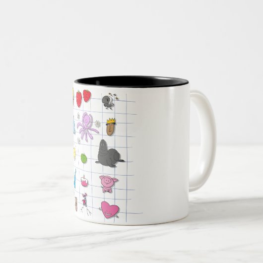 All Beatles Zweifarbige Tasse (VorderseiteRechts)