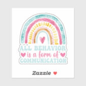 All Behavior Is A Form Of Communication Aufkleber (Blatt)