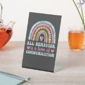 All Behavior Is A Form Of Communication Sockelschild (In SItu)