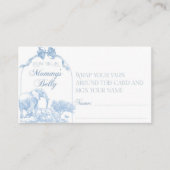 All Blue Toile Safari Animal Baby Boy Dusche Begleitkarte (Vorderseite)