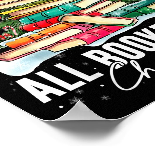 All Booked For Christmas Book Christmas Tree Light Poster (Ecke)