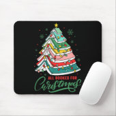 All Booked For Christmas Book Xmas Tree Lights Rea Mousepad (Mit Mouse)