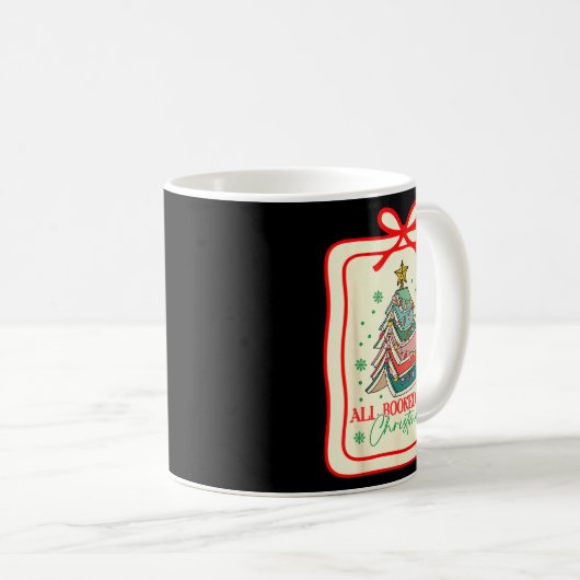 All Booked For Christmas Coquette Bow Tree Lights  Kaffeetasse (VorderseiteRechts)