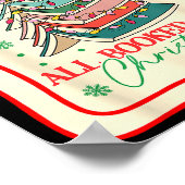 All Booked For Christmas Coquette Bow Tree Lights  Poster (Ecke)