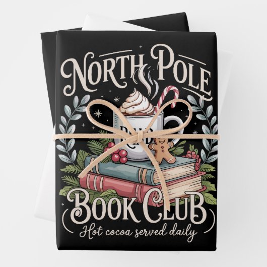 All Booked for Christmas Coquette Xmas Book Club  Geschenkpapier Set (Beispiel)