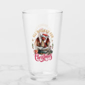 All Booked for Christmas Dragon  Glas (Vorderseite)