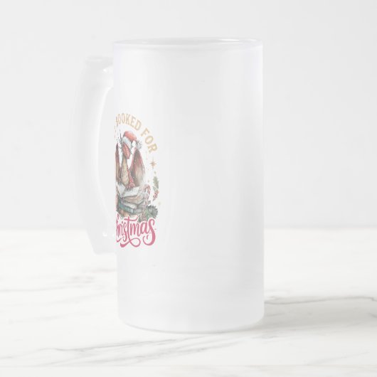 All Booked for Christmas Dragon Mattglas Bierglas (Vorderseite Links)