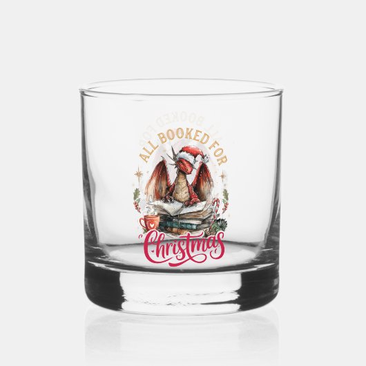 All Booked for Christmas Dragon Whiskyglas (Vorderseite)