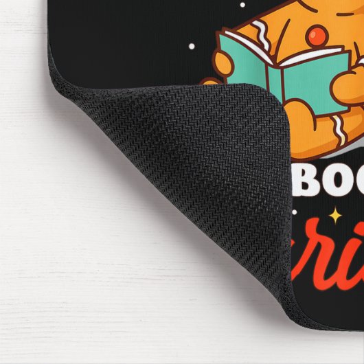 All Booked For Christmas Gingerbread Christmas Tre Mousepad (Ecke)