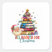 All Booked for Christmas Sticker | Festive Gift (Vorderseite)