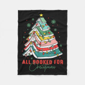 All Booked For Christmas Teacher Librarian Book Lo Fleecedecke (Vorderseite)