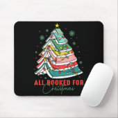 All Booked For Christmas Teacher Librarian Book Lo Mousepad (Mit Mouse)