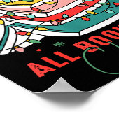 All Booked For Christmas Teacher Librarian Book Lo Poster (Ecke)