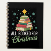 All Booked For Christmas Tree Books Teacher Xmas  Planer (Vorderseite)