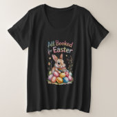 All Booked For Easter Tee Funny Holiday Reader  (Design vorne)