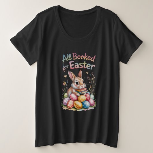 All Booked For Easter Tee Funny Holiday Reader  (Design vorne)