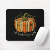 All Booked For Fall Book Pumpkin Reading Halloween Mousepad (Mit Mouse)