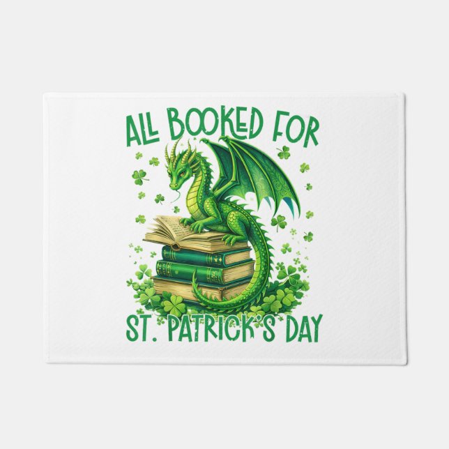 All Booked for St Patrick's Day Fußmatte (Vorderseite)