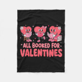 All Booked For Valentine Book Funny Teacher Kids G Fleecedecke (Vorderseite)