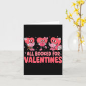 All Booked For Valentine Book Funny Teacher Kids G Karte (Gelbe Blume)