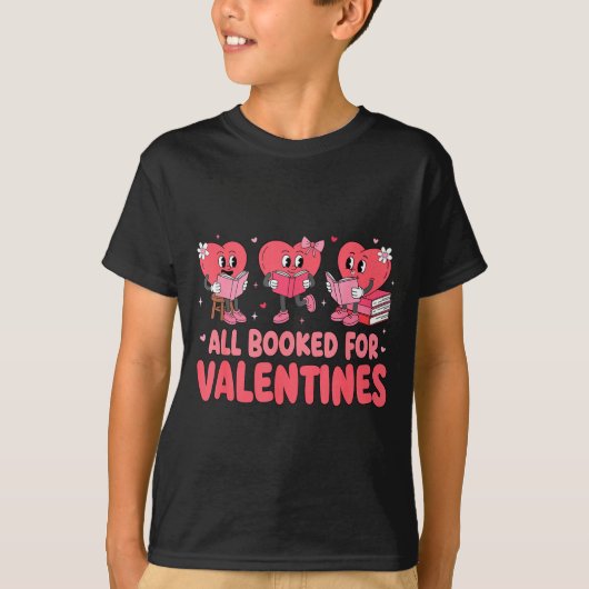 All Booked For Valentine Book Funny Teacher Kids G T-Shirt (Vorderseite)