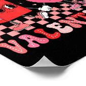 All Booked For Valentine Book Librarian Teacher Wo Poster (Ecke)