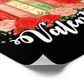 All Booked For Valentine Book Lovers Teacher Girl Poster (Ecke)