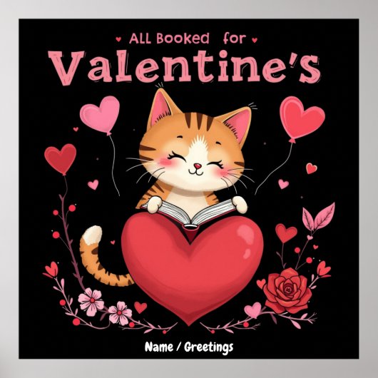  All Booked for Valentines A Perfect Valentine’s  Poster (Vorne)
