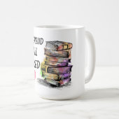 All Booked  Kaffeetasse (VorderseiteRechts)