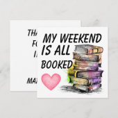 All Booked  Mitteilungskarte (Vorne/Hinten)