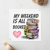 All Booked  Mitteilungskarte (Vorderseite/Rückseite Beispiel)