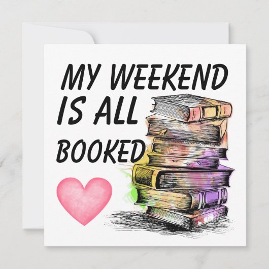 All Booked  Mitteilungskarte (Vorderseite)