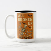 All Broken Up Since You're Gone Zweifarbige Tasse (Links)