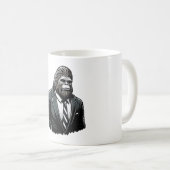 All Business Bigfoot - Funny Stylish Sasquatch Kaffeetasse (VorderseiteRechts)