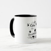 All Cats Are Beautiful – Minimal Cute Cat Design Tasse (Vorderseite Links)