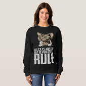 All cats are cool but devon rex cat rule sweatshirt (Vorne ganz)