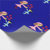 All Children Need Love: Dark Blue Geschenkpapier (Ecke)