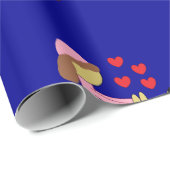 All Children Need Love: Dark Blue Geschenkpapier (Rolleneckpunkt)