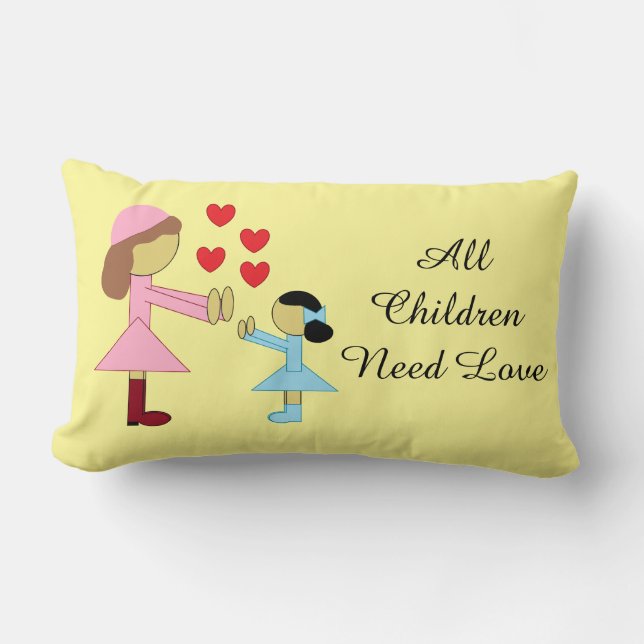 All Children Need Love: Lendenkissen (Vorderseite)
