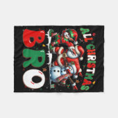 All Christmas Bro Xmas Santa Elf Snowman Dabbing M Fleecedecke (Vorderseite (Horizontal))